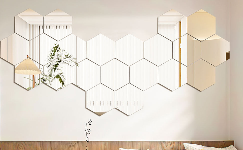 ✨💎 Set de 10 Espejos Hexagonales Decorativos 💎✨