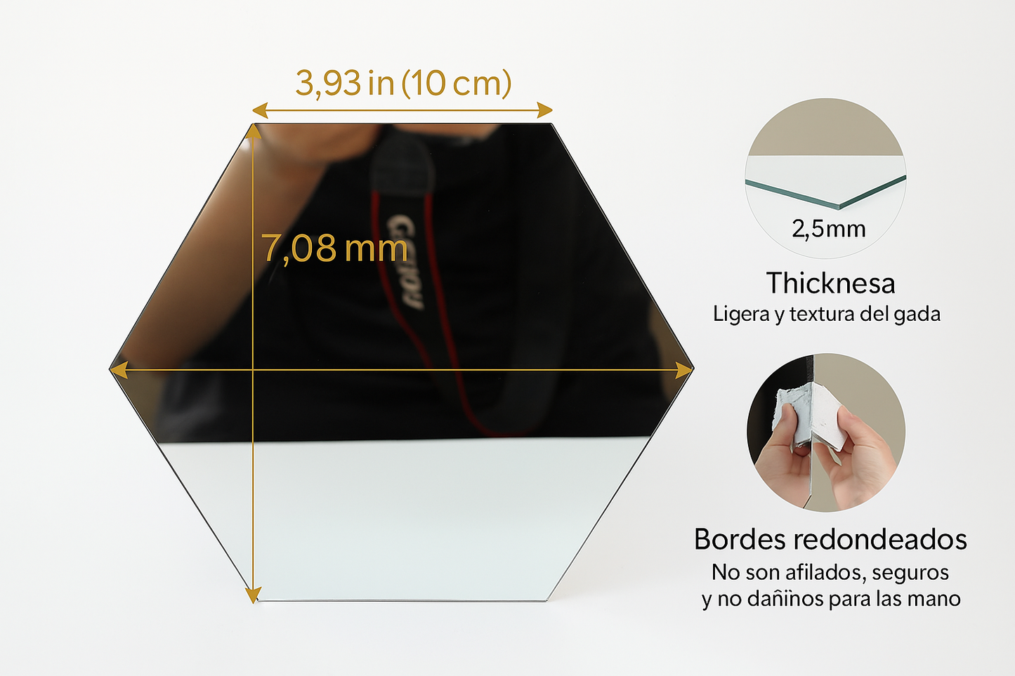 ✨💎 Set de 10 Espejos Hexagonales Decorativos 💎✨