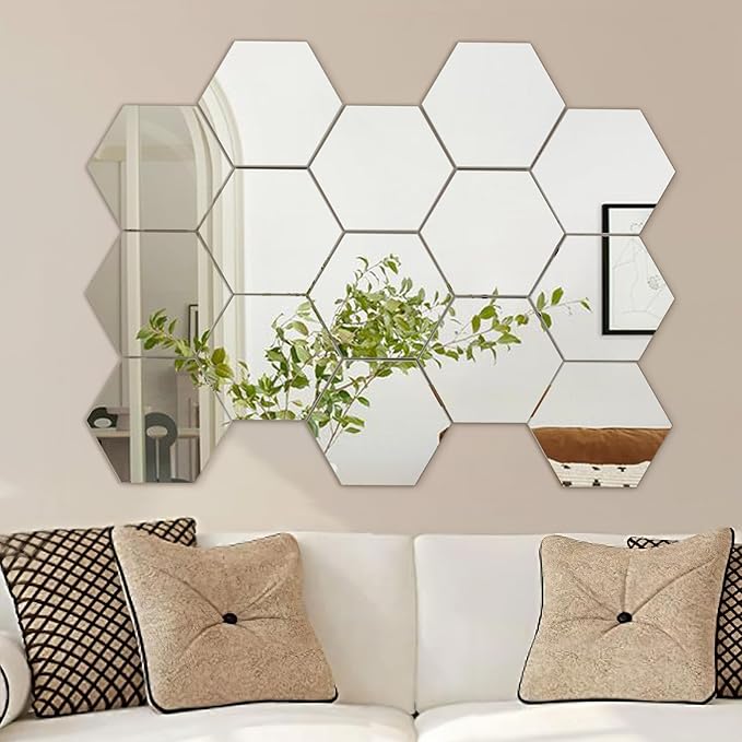 ✨💎 Set de 10 Espejos Hexagonales Decorativos 💎✨