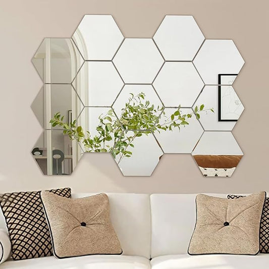 ✨💎 Set de 10 Espejos Hexagonales Decorativos 💎✨